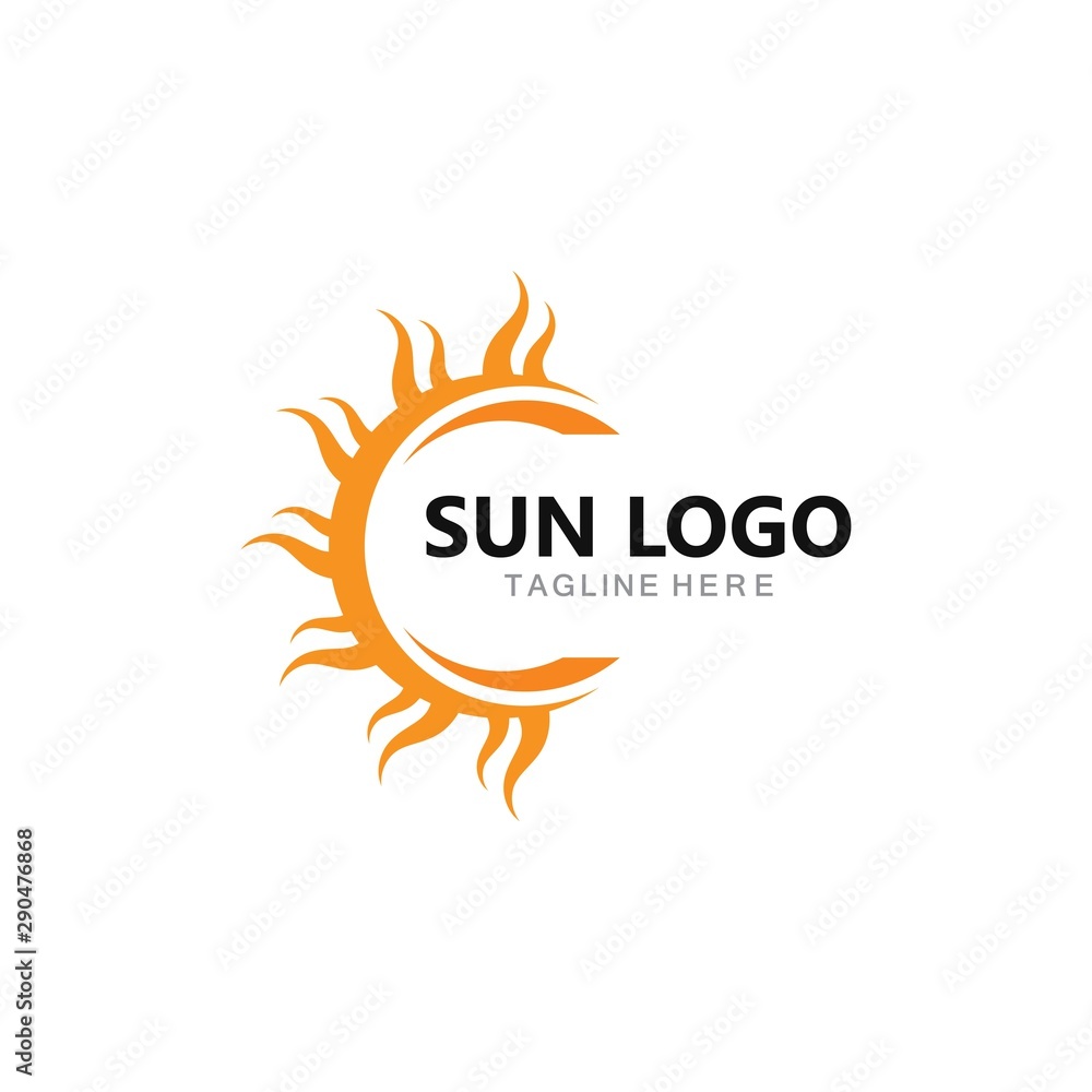 sun Logo Icon Vector illustration design sun Logo Icon Vector illustration design