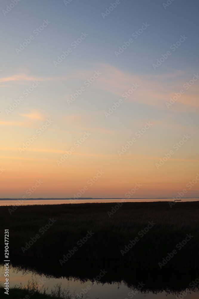 evening in Kintai, Lithuania evening in Kintai, Lithuania