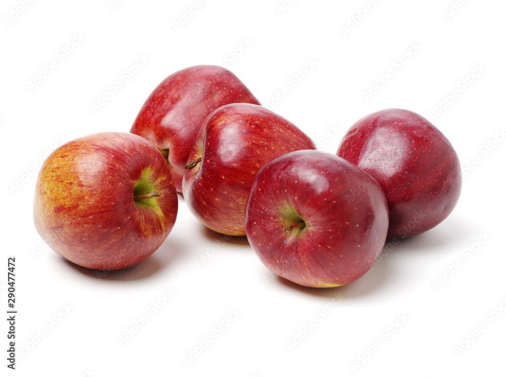 Fototapeta premium Red apples isolated on white background