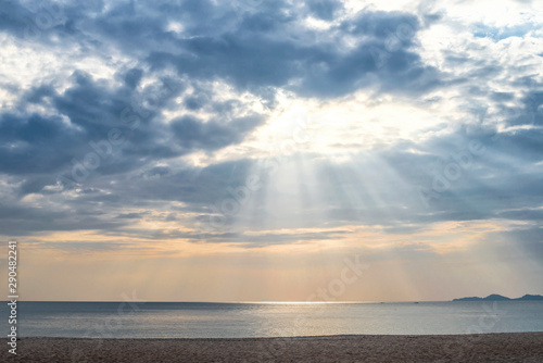 Sky background with clouds