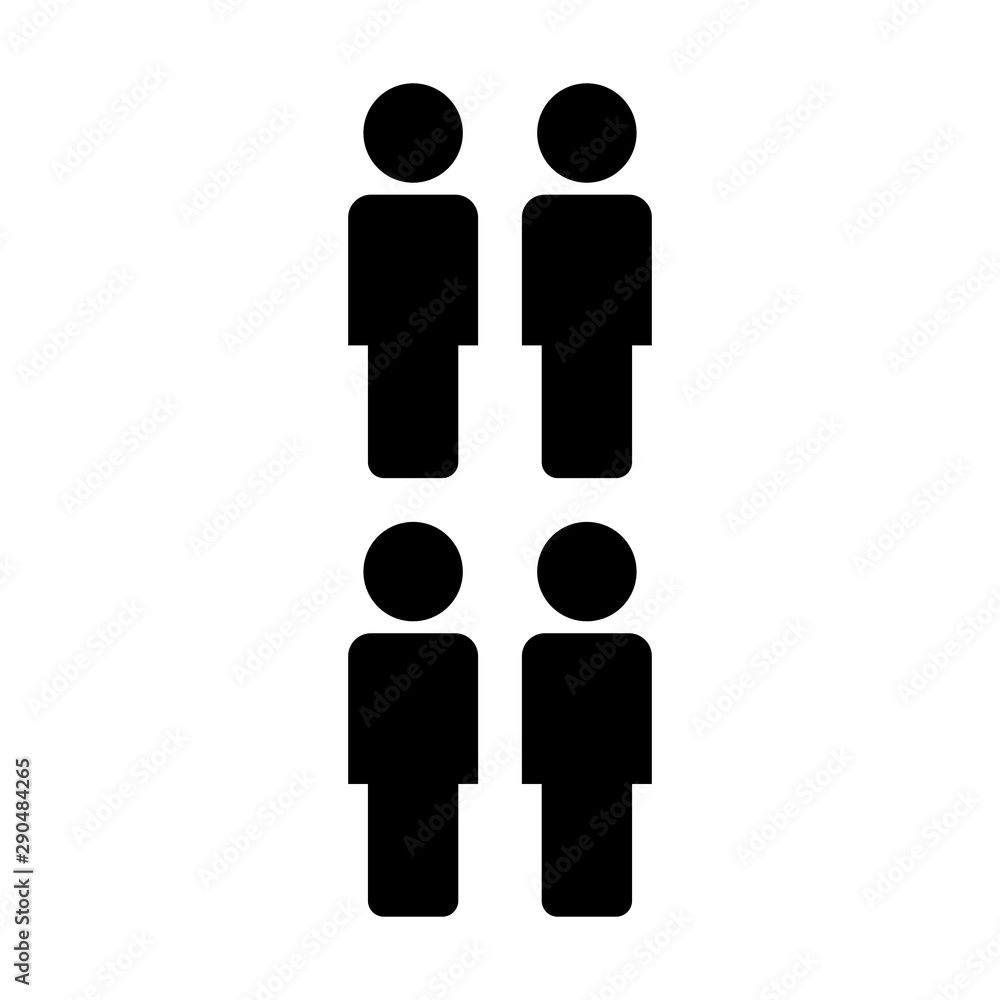 Business person icon vector male group of persons symbol avatar for business management team in flat color glyph pictogram illustration Business person icon vector male group of persons symbol avatar for business management team in flat color glyph pictogram illustration