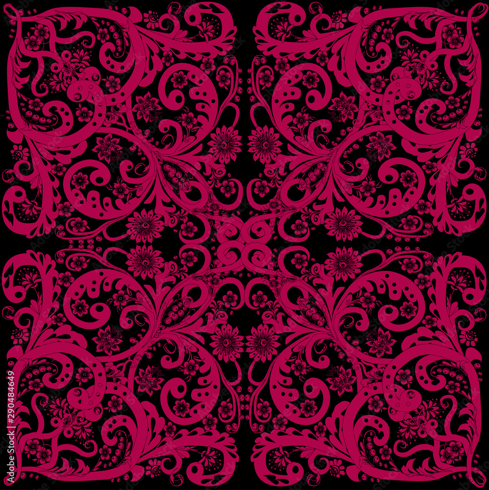 symmetrical abstract dark pink pattern symmetrical abstract dark pink pattern
