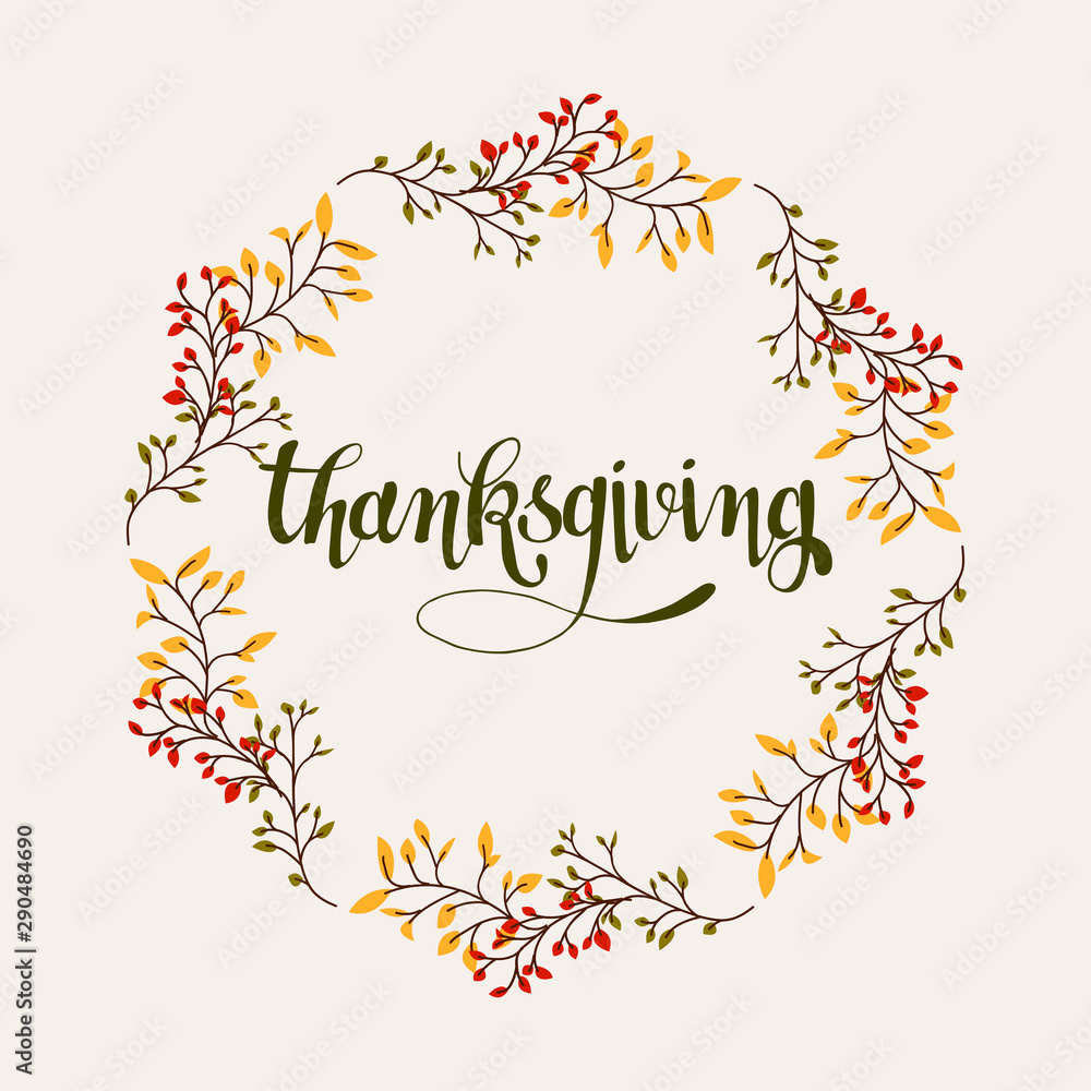 Fototapeta premium Autumn thanksgiving card
