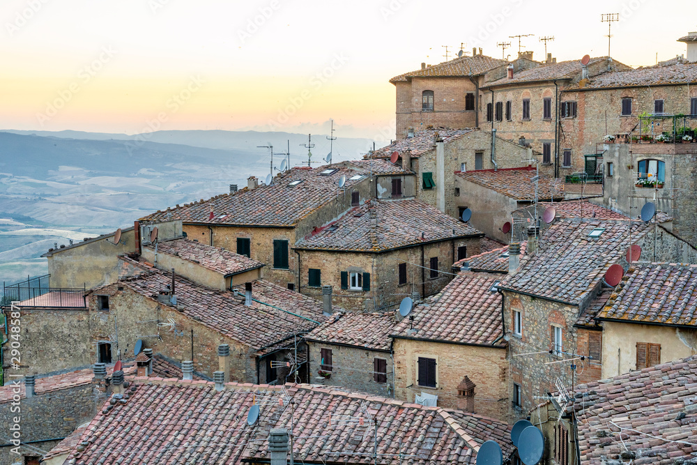 Panoramic view of Volterra, Tuscany