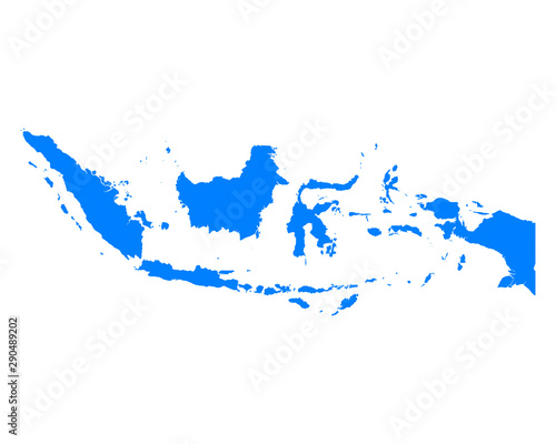Karte von Indonesien