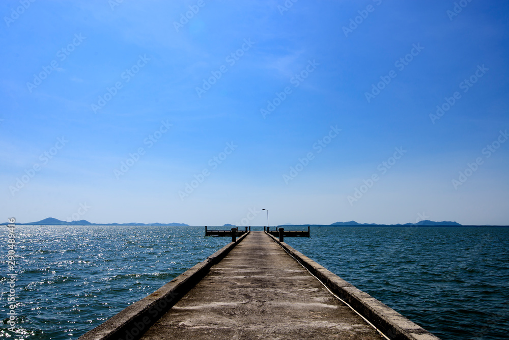 Clear day sea, southern sea of Thailand Clear day sea, southern sea of Thailand