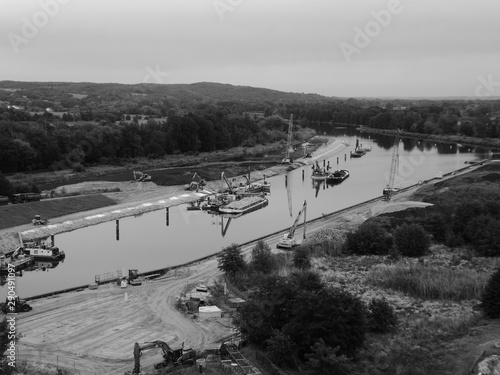 A river in Niederfinow.