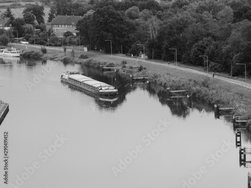 A river in Niederfinow.