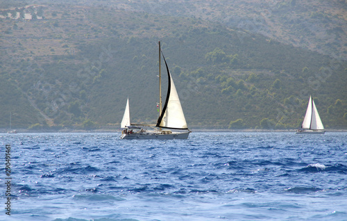 Yacht boat on Adriatic sea