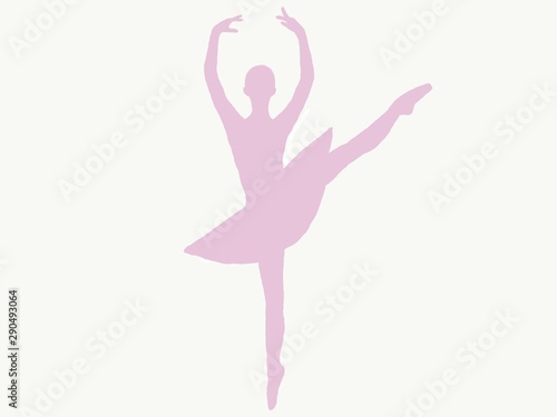 silhouette of ballerina