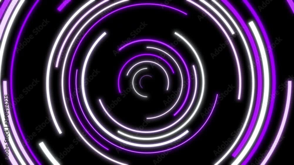 Endless Animation Of Purple And White Cirles Spinning Looping Video Background Endless Animation Of Purple And White Cirles Spinning Looping Video Background