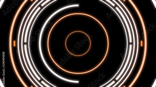 Orange Reactor Style Abstract VJ Visual Looping Seamlessly