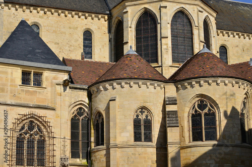 Pontoise , France - july 26 2017 : Saint Maclou cathedral photo