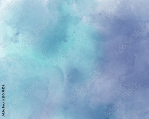 Blue abstract watercolor background