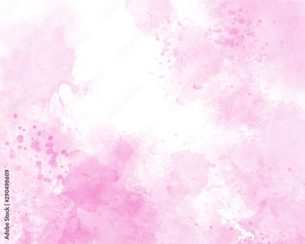 Fototapeta premium Pink abstract watercolor background