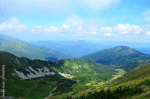 View of mountains and rocks on a sunny summer day © maria