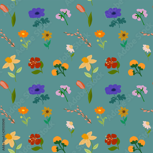 Repeat flower pattern