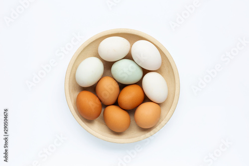 Wallpaper Mural Eggs on white background. Torontodigital.ca