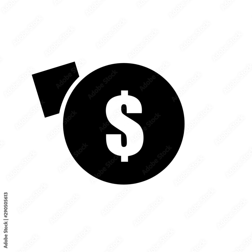 dollar sign on white background dollar sign on white background