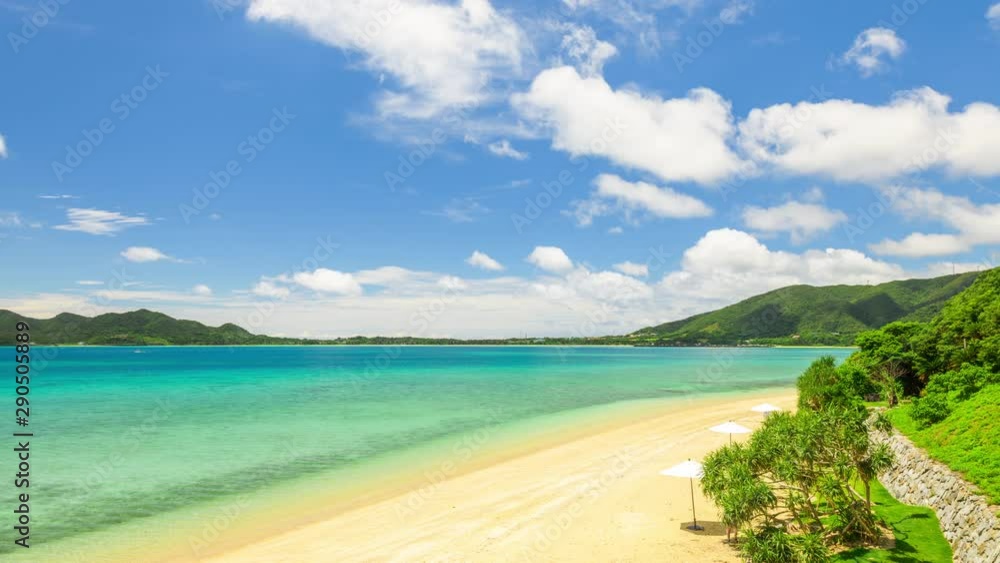Beautiful and pristine beach colours in summer, Amami Oshima Islands, Kagoshima, Japan Beautiful and pristine beach colours in summer, Amami Oshima Islands, Kagoshima, Japan