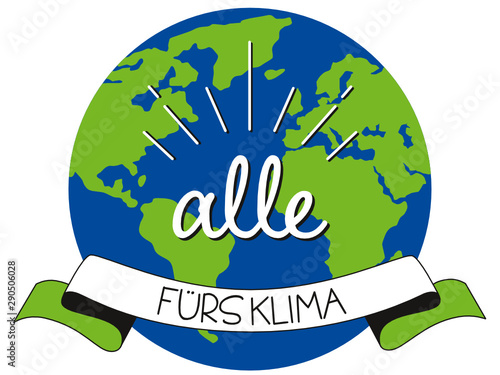 alle fürs klima logo design