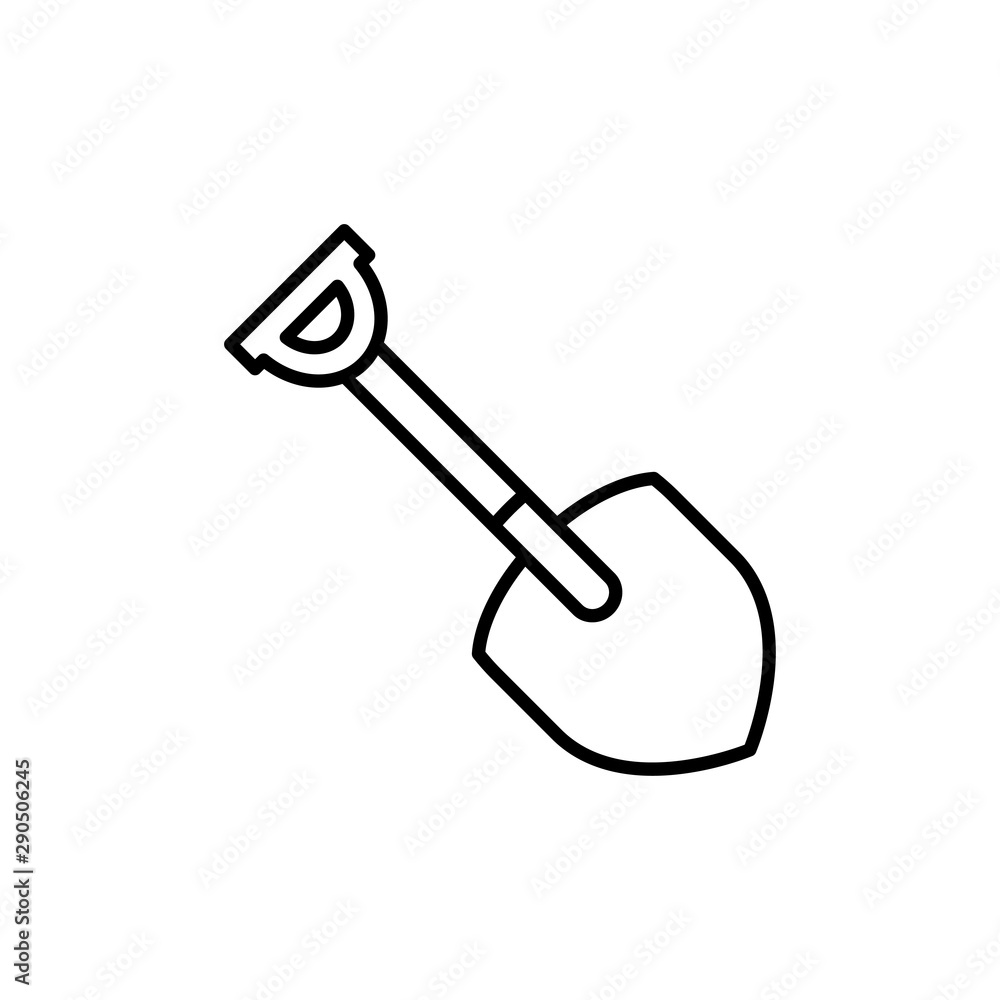 shovel icon trendy