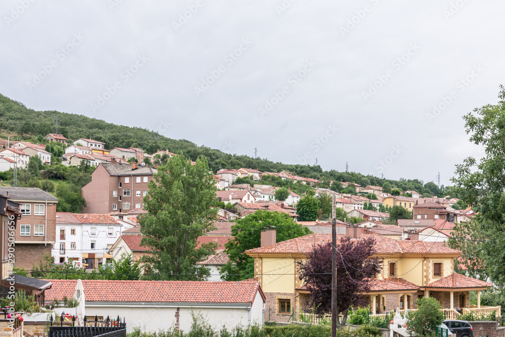 panoramic view of a mountain village in Spain