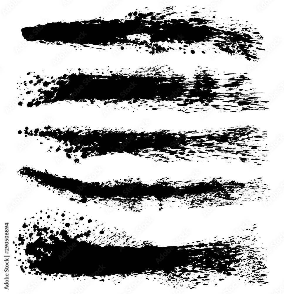 書道 しぶき 手書き 毛筆イラスト Stock Vector Adobe Stock