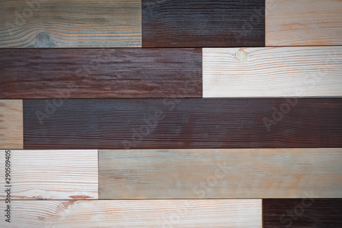 Texture with wooden planks of different color.