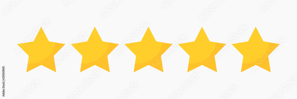 Stars quality rating icon. Stars quality rating icon.