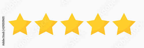 Stars quality rating icon.