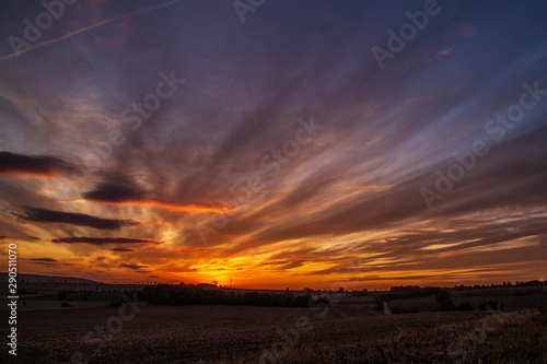 farbenfroher Sonnenuntergang