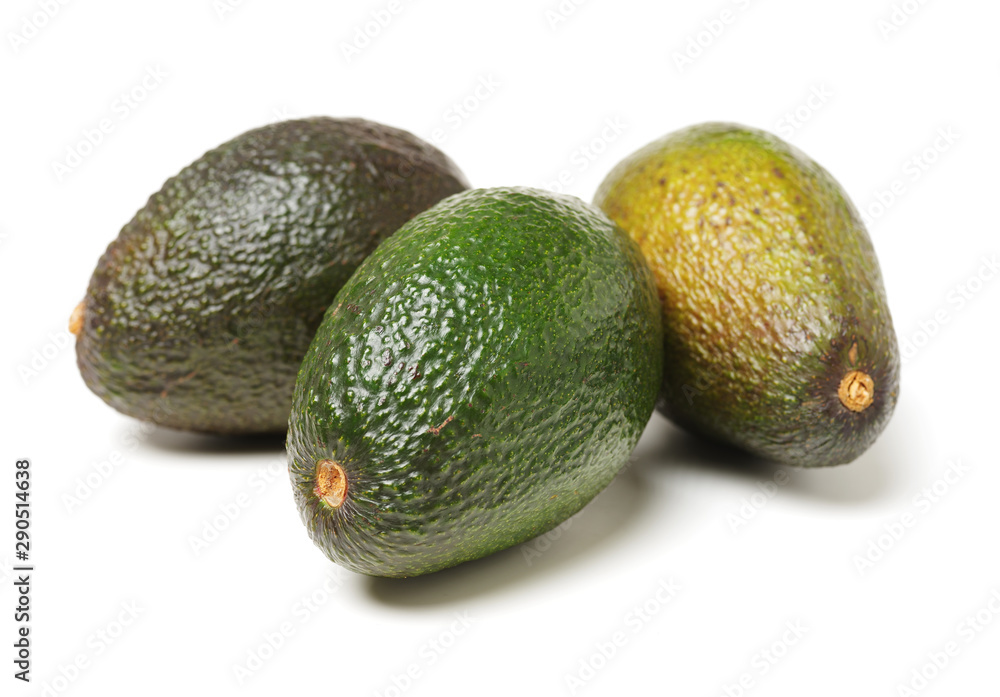 Avocado on a white background Avocado on a white background