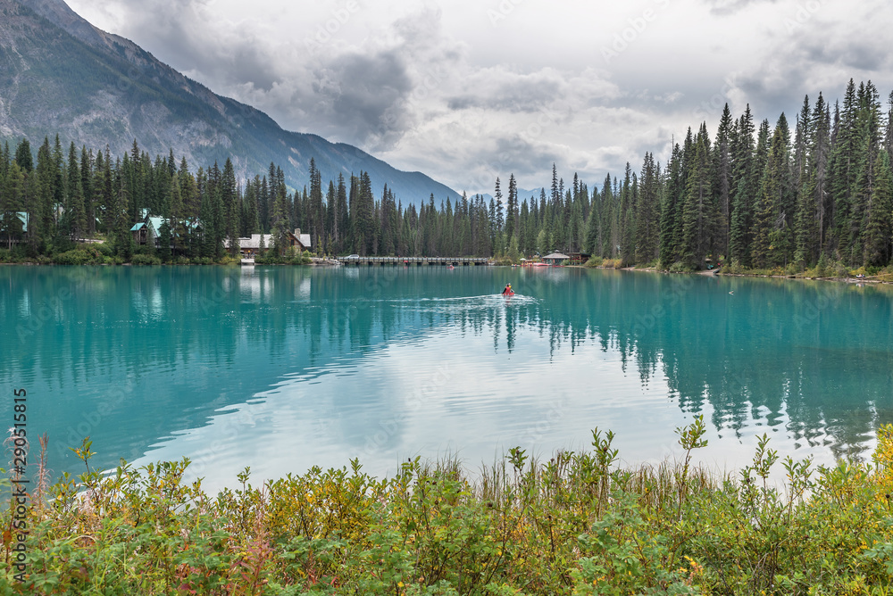 Emerald Lake in Yoho National Park, Canada Emerald Lake in Yoho National Park, Canada