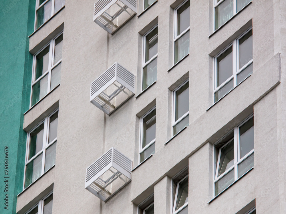 Windows of a new apartment building Windows of a new apartment building