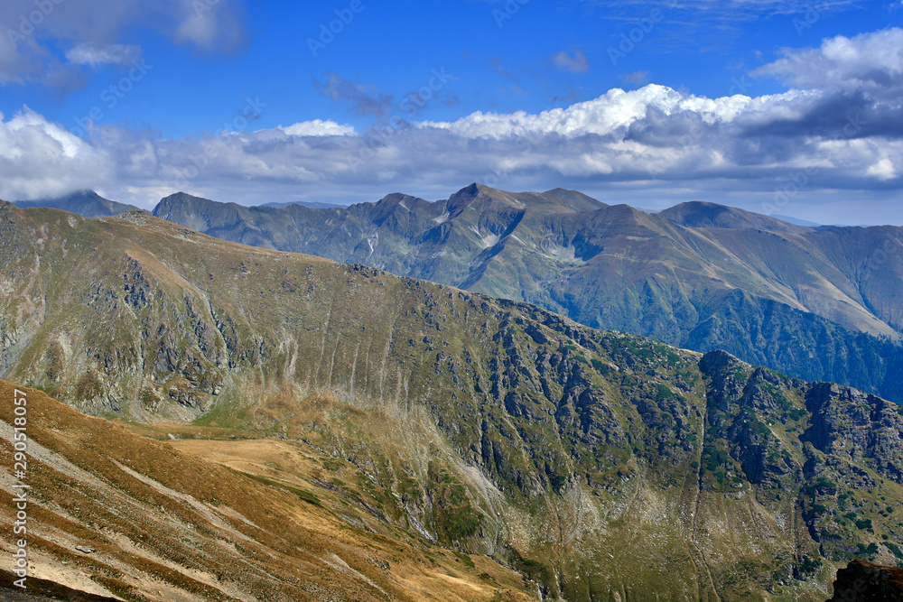 High mountains in late summer