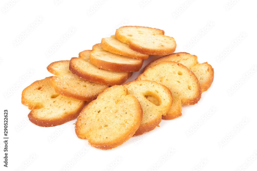 Wheat crackers on white Wheat crackers on white