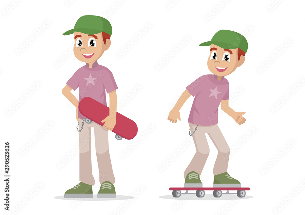 Set guy riding on a skateboard.