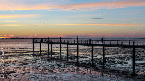 pier at sunset