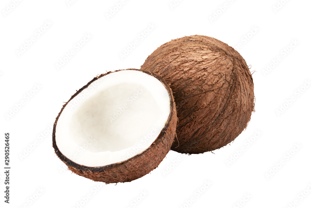 coconut on a white background coconut on a white background