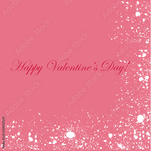 Valentine's day background card vector illustration