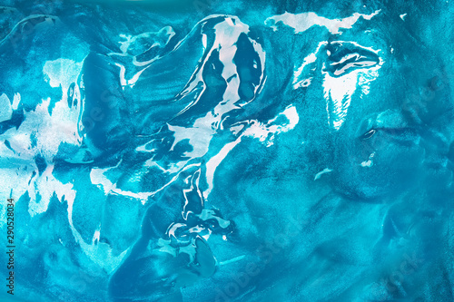 Abstract blue background with texture of slime