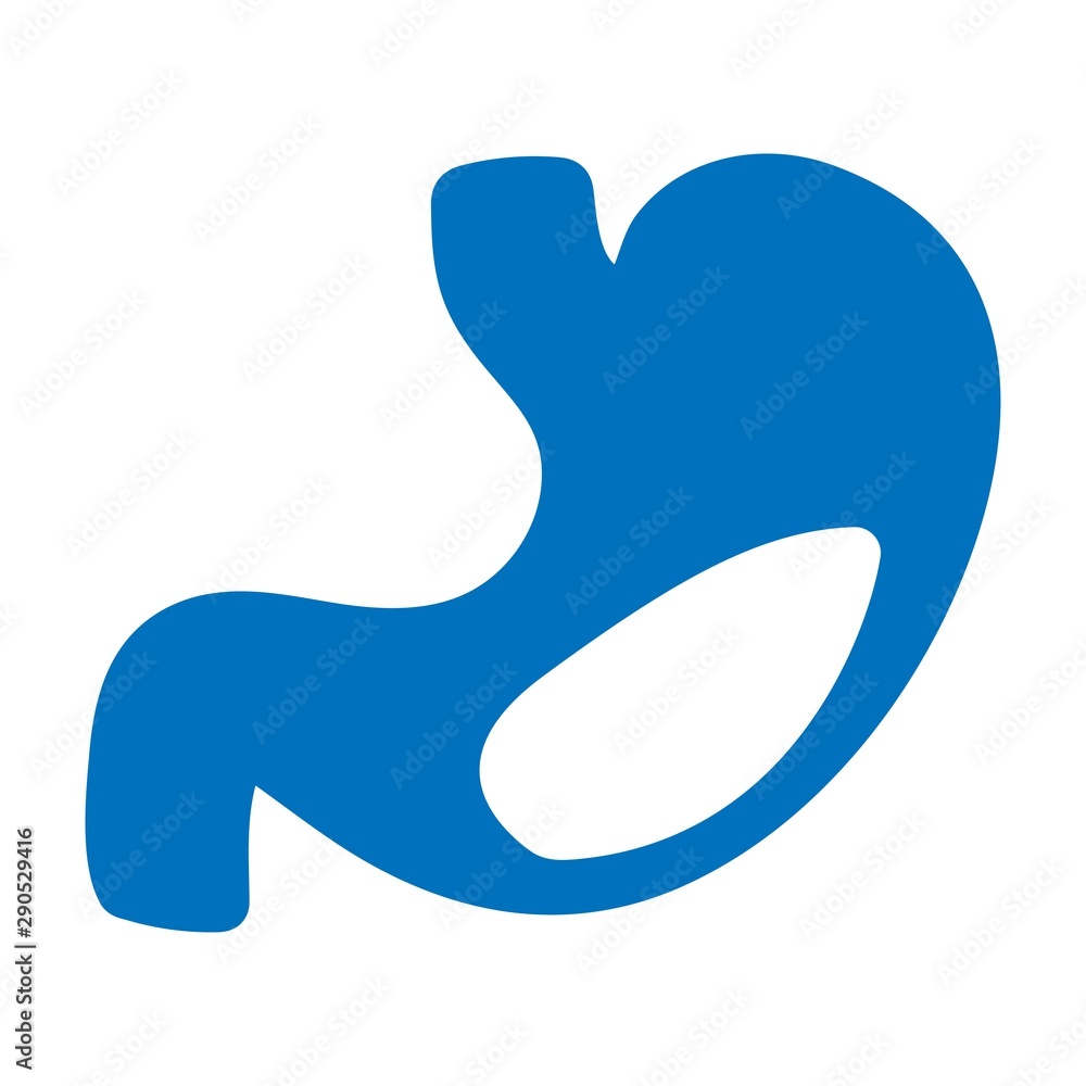 Human stomach isolated icon. Digestive system Human stomach isolated icon. Digestive system