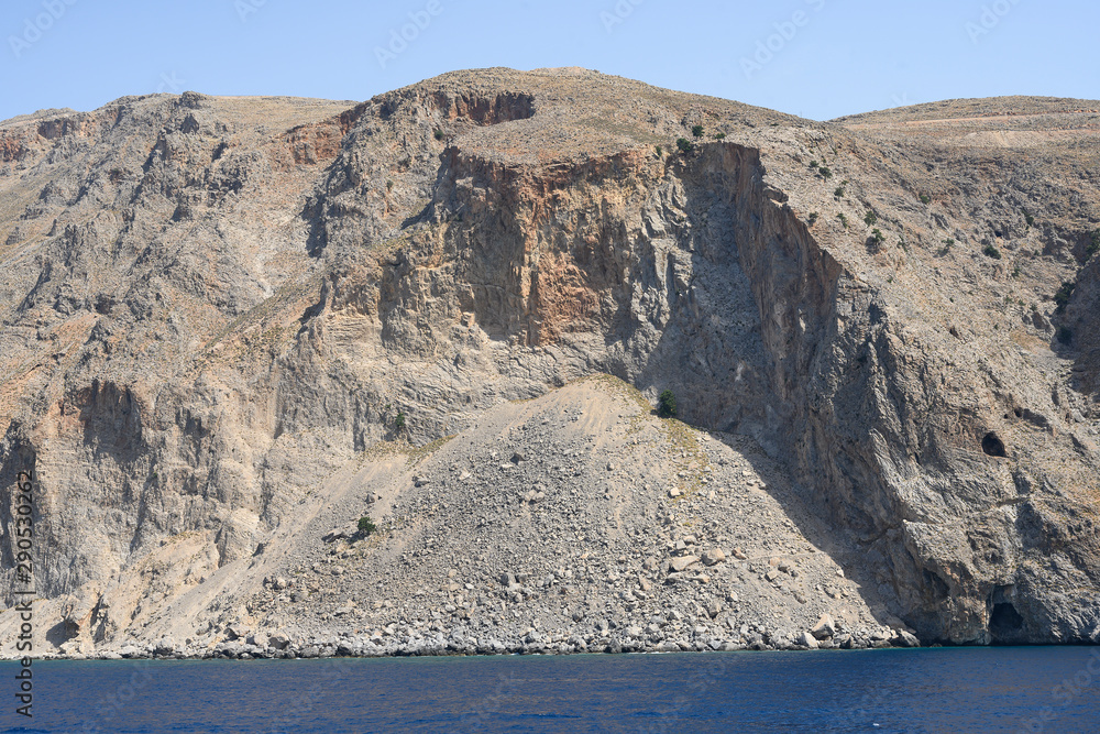 Karge Küstenlandschaft bei Sfakia, Südküste Kreta, Griechenland