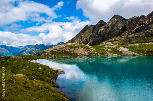 Fototapeta Naklejka Na Ścianę i Meble -  small alpine lake in Tyrol eight