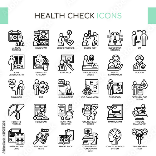 Health Check , Thin Line and Pixel Perfect Icons