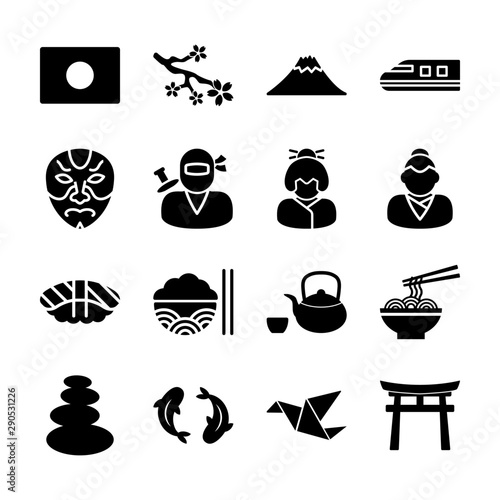 japanese solid icons