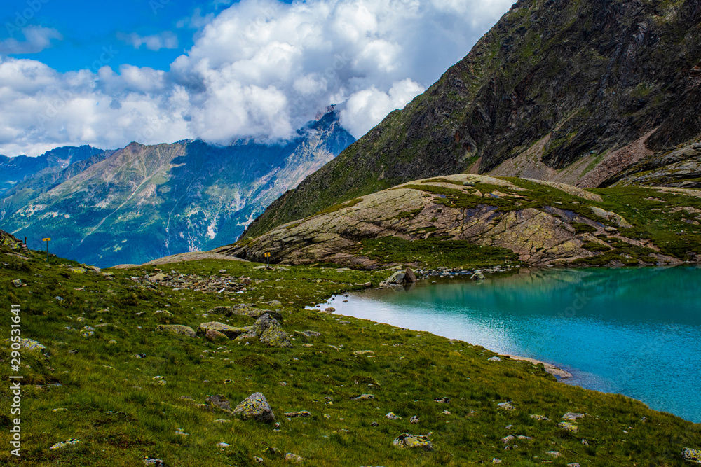 small alpine lake in Tyrol five