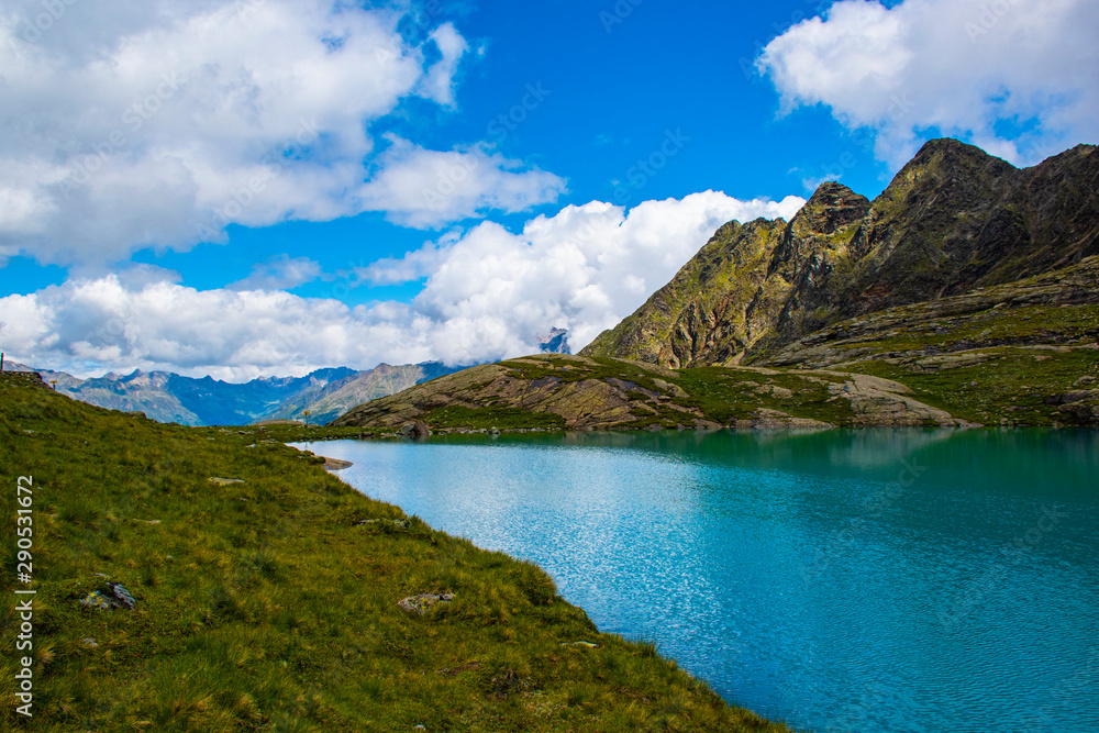 small alpine lake in Tyrol four