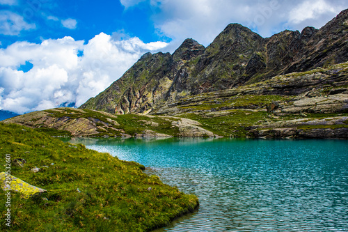 Fototapeta Naklejka Na Ścianę i Meble -  small alpine lake in Tyrol six